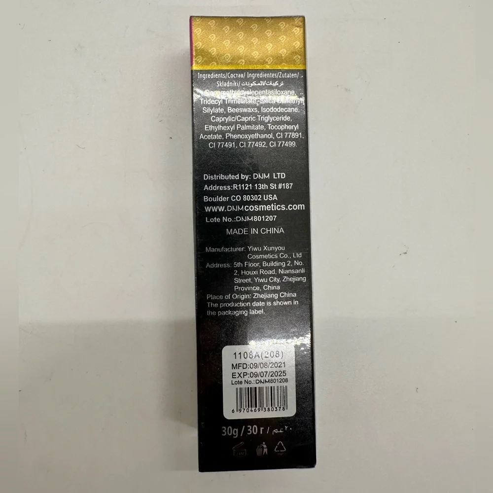 DNM Small Gold Tube Concealer Cover Acne Mark Scar Tattoo Dark Circle Foundation